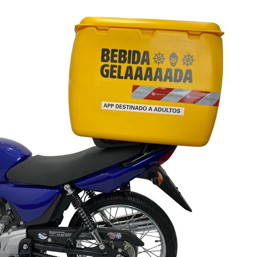 Kit Baú Zé Delivery 140L + Suporte para moto